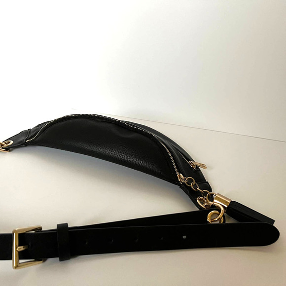 Macy's Black and Gold Fanny Pack - Picture 9 of 15